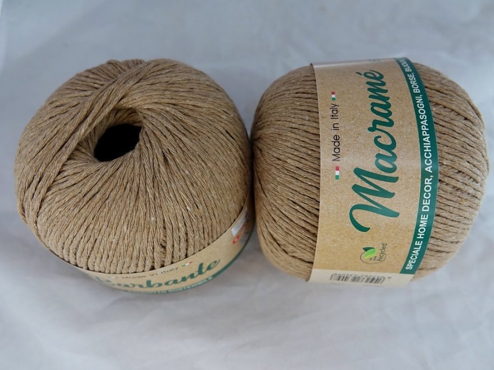 1 pelote 150 gr coton pour macramé ou tricot-crochet lin épaisseur