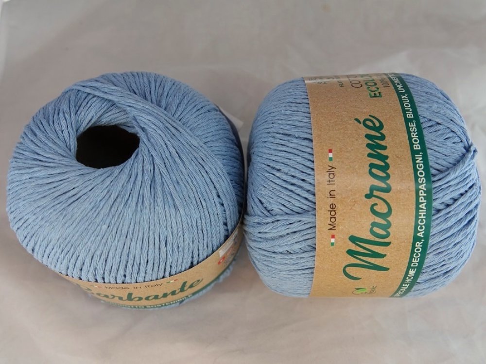 1 pelote 150 gr coton pour macramé ou tricot-crochet blanc