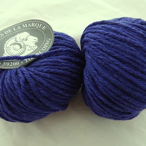 5 pelotes pure laine rws authentique  bleu égyptien 96  textiles de la marque