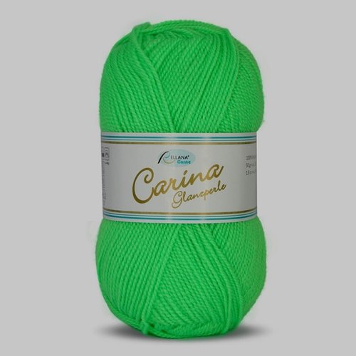 5 pelotes carina glanzperle vert fluo 31 rellana