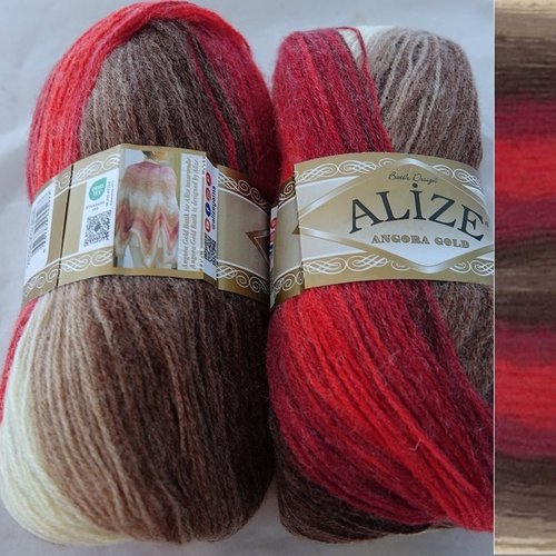 Acheter Fil de laine tricoté à la main à motifs Alize Angora Gold