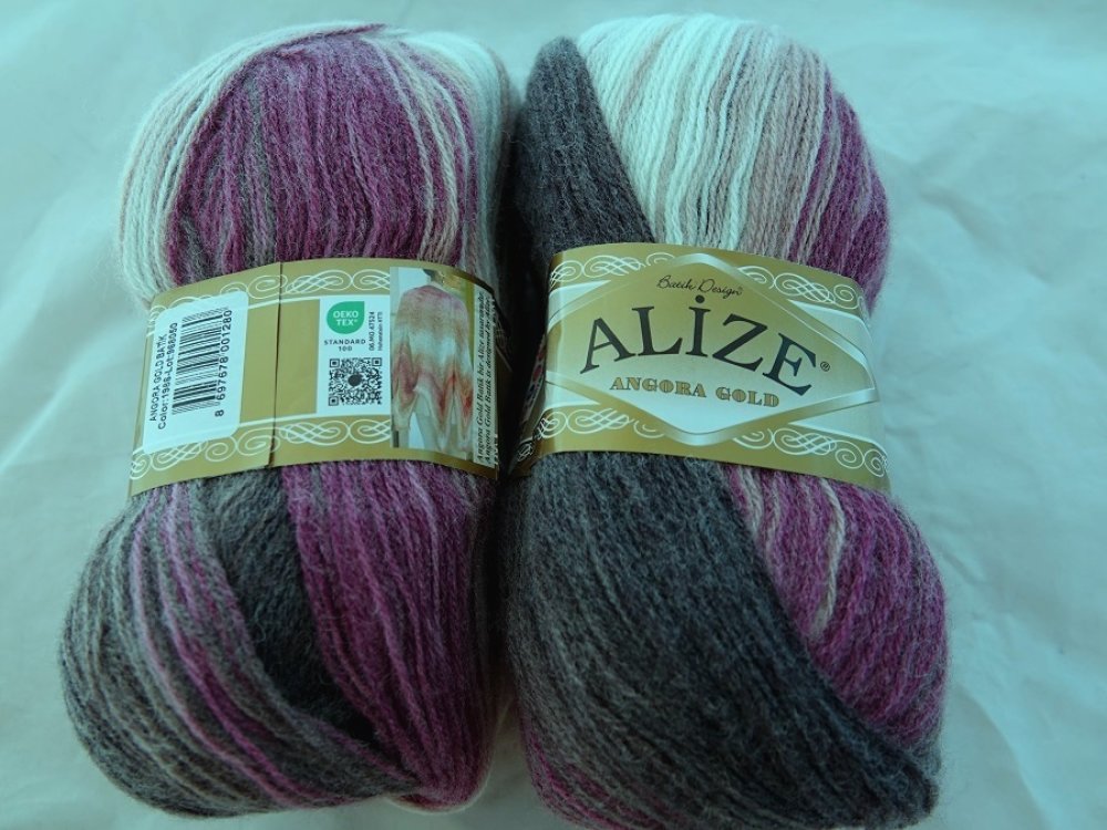 3 grosses pelotes angora gold batik 5850 alize - Un grand marché