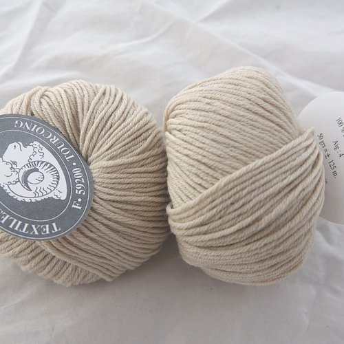 5 pelotes  pure laine mérinos kashwool beige clair 857