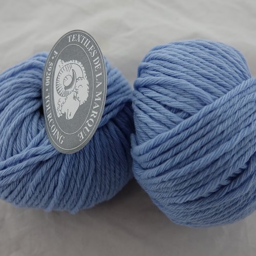 5 pelotes pure laine rws authentique bleu 17  textiles de la marque