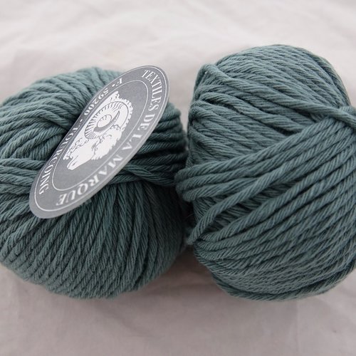 5 pelotes pure laine rws authentique  vert mousse 27  textiles de la marque