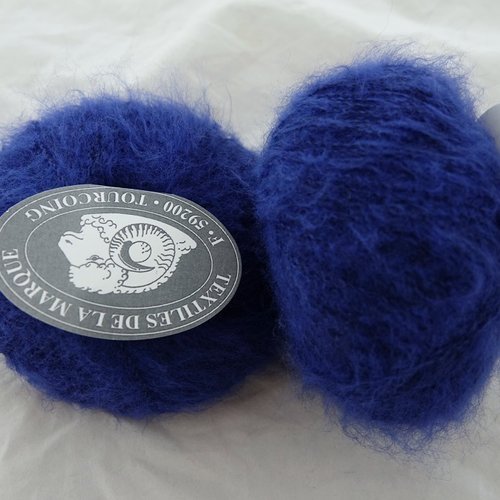 5 pelotes de 25 gr flocon bleu égyptien 112 textiles de la marque