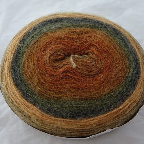1 grosse pelote 200 gr angora cake 607 papatya