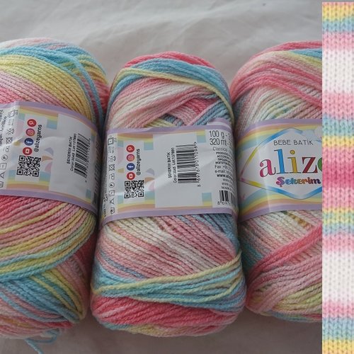 300 gr bébé batik sekerim 3045 alize
