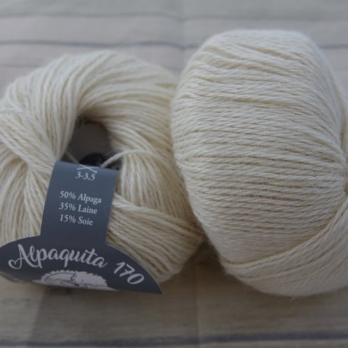 5 pelotes alpaquita 170 naturel 5 alpaga laine et soie