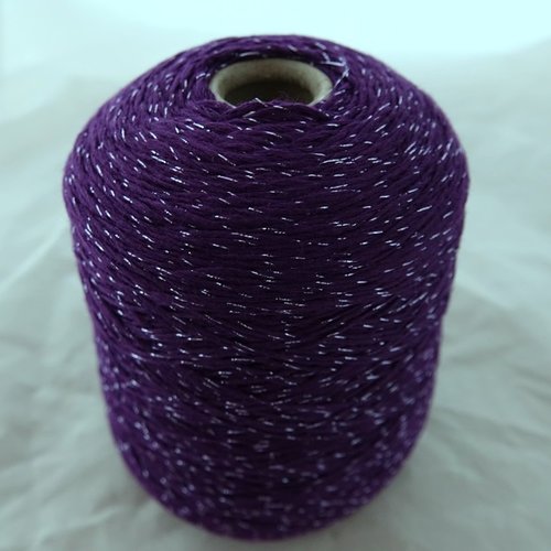 1 cône 600 gr violet lurex marque polo nord