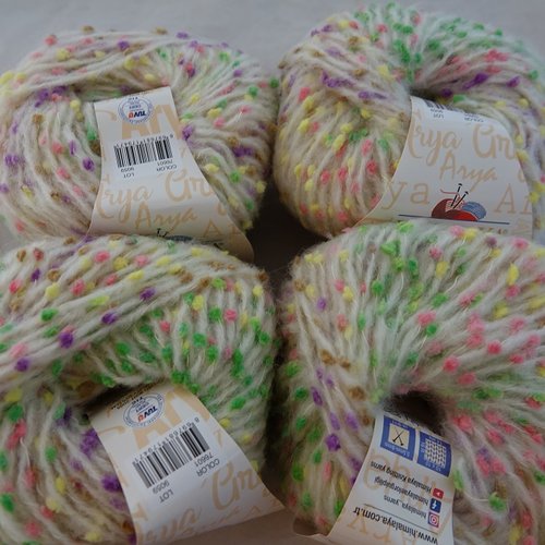 5 pelotes  arya écru 76601 de la marque himalaya