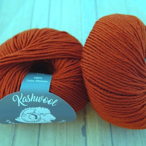 5 pelotes  pure laine mérinos kashwool écureuil 247