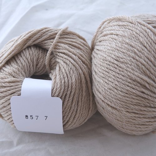 5 pelotes 70% laine mérinoss merino 5 sable 857