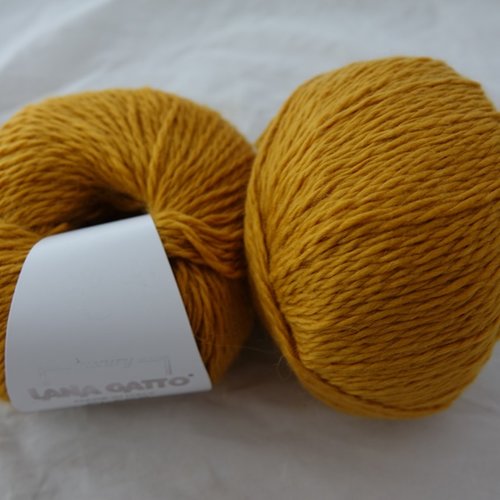 5 pelotes laine mérinos et angora class curry 14468 lana gatto