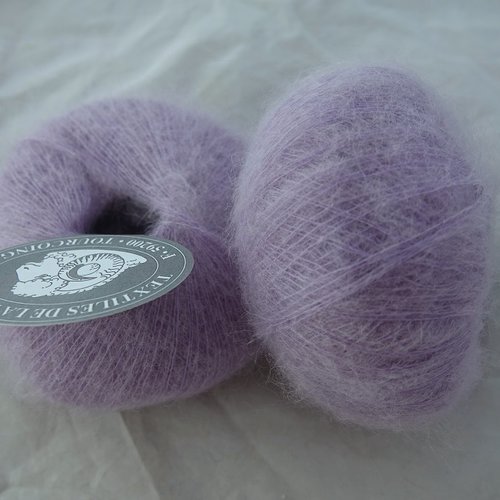 5 pelotes de laine fine 38% laine mérinos-15% alpaga diamond parme