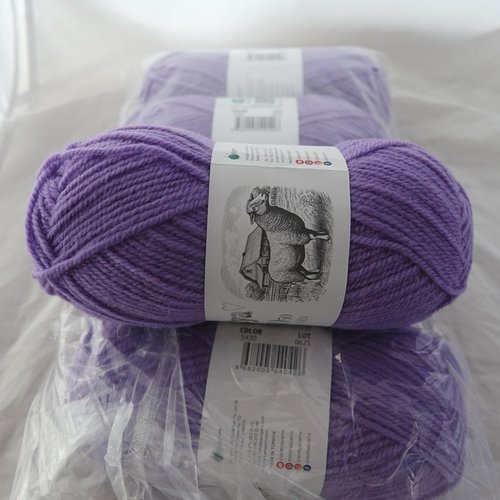 5 pelotes 100 gr merino 50 parme 5430 papatya