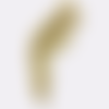 1 pendentif breloque oiseau perroquet 58 mm x 16 mm doré or fin 24 carats