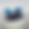 Tour de cou- snood - cache cou enfant motif animaux bleus et montgolfière