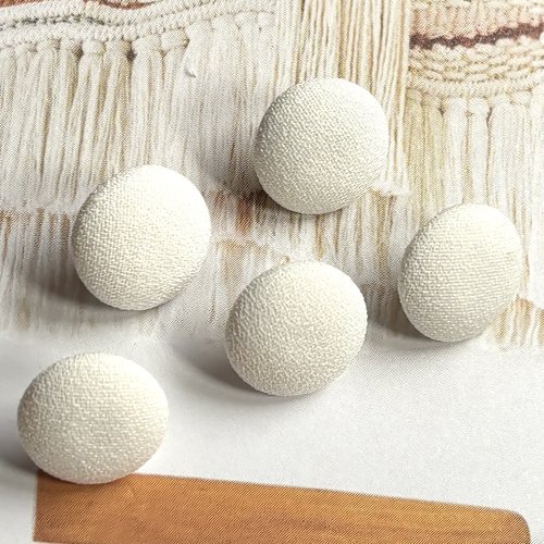 5 bouton recouvert en tissu crêpe ivoire claire mariage manteau robe chemise