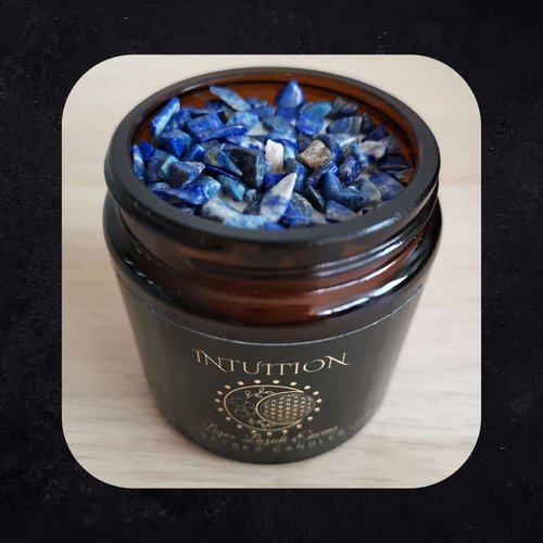 Bougie 'intuition' - lapis lazuli encens