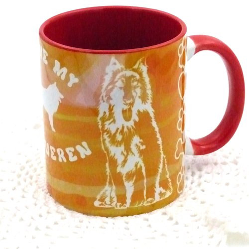 Mug de 350 ml chien berger belge tervueren