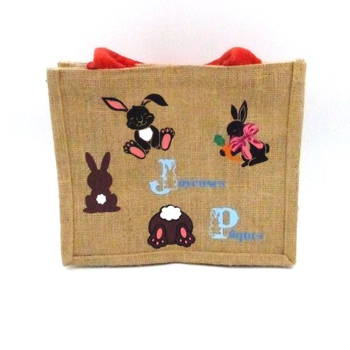 Sac en jute paques petit modèle pour les petits gourmands