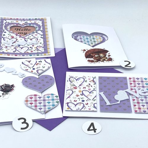 Carte saint valentin - modèle hello my love