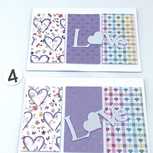 Carte saint valentin - modèle love