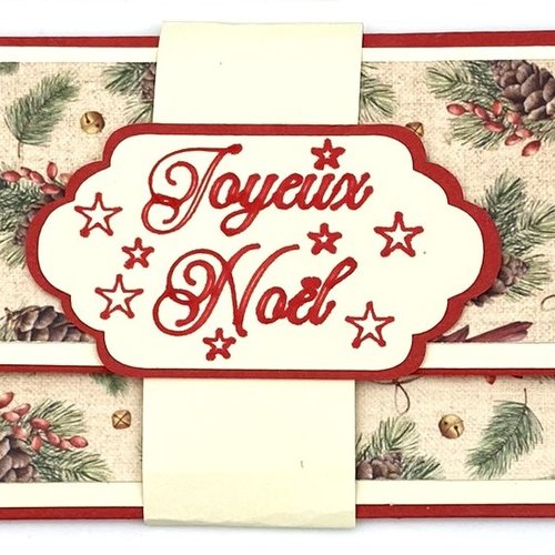 Carte de noel porte billets enveloppe - modèle 2