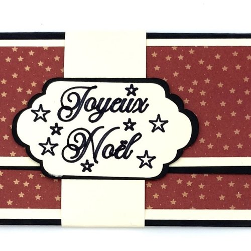 Carte de noel porte billets enveloppe - modèle 7
