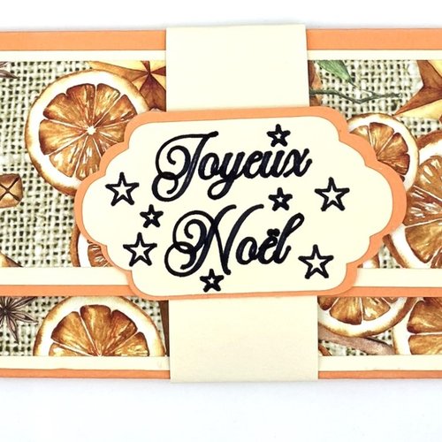 Carte de noel porte billets enveloppe - modèle 8