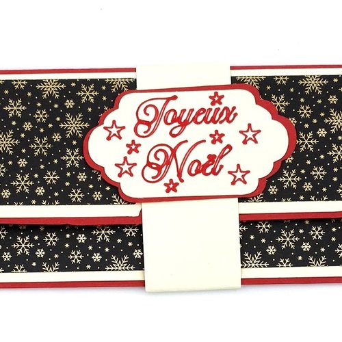 Carte de noel porte billets enveloppe - modèle 9