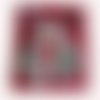 Carte de noel avec enveloppe assortie - modèle rouge