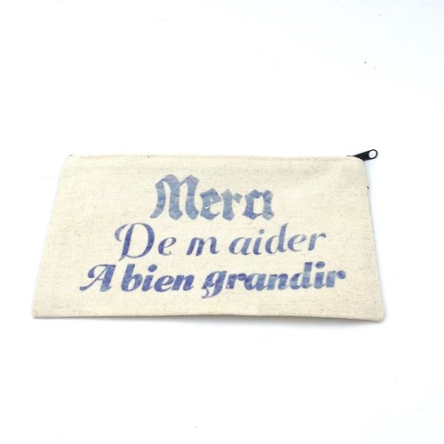 Trousse remerciement maitre ou maitresse en toile