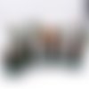 Lot de 4 petits paniers invites vert pour repas de noel - cadeau invites