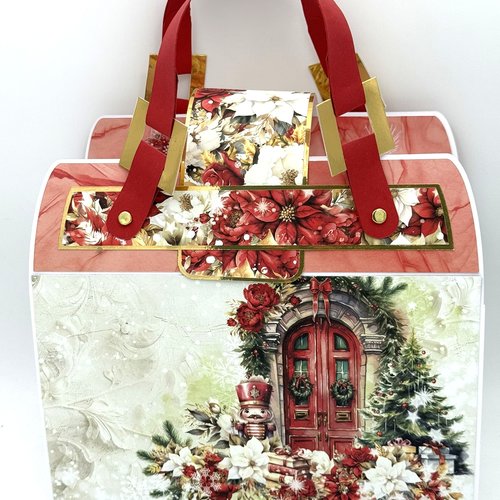 Calendrier de l'avent en forme de sac a main rouge