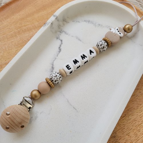 Attache tetine fille renard