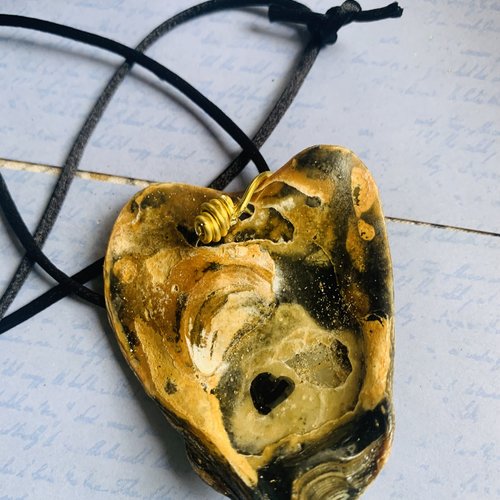 Collier coquillage automne