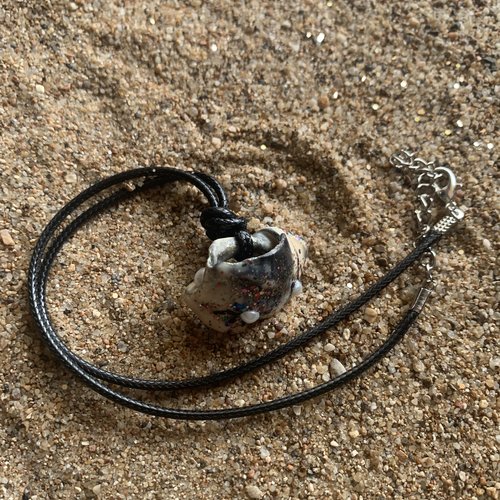 Collier coquillage perle