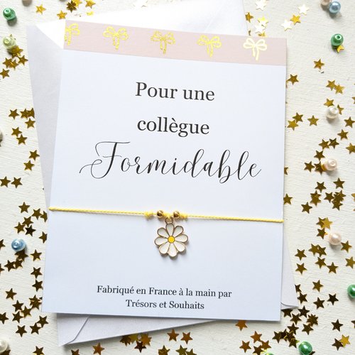 Bracelet à breloques pour un collègue en guise de remerciement ou d'au revoir