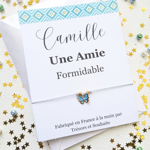 Bracelet d'amitié à offrir à une amie pour un anniversaire ou pour dire merci