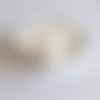 Perle ronde 15 mm silicone pour bébé blanc
