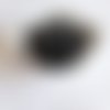 Perle ronde 15 mm silicone pour bébé noir