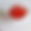 Perle ronde 15 mm silicone pour bébé rouge