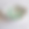 Perle ronde 15 mm silicone pour bébé vert pastel