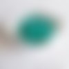 Perle ronde 15 mm silicone pour bébé turquoise