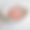 Perle ronde 15 mm silicone pour bébé rose pastel