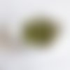 Perle silicone ronde vert kaki 15 mm