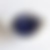 Perle ronde 15 mm silicone pour bébé violet bleu navy