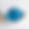 Perle ronde 15 mm silicone pour bébé bleu aqua sky